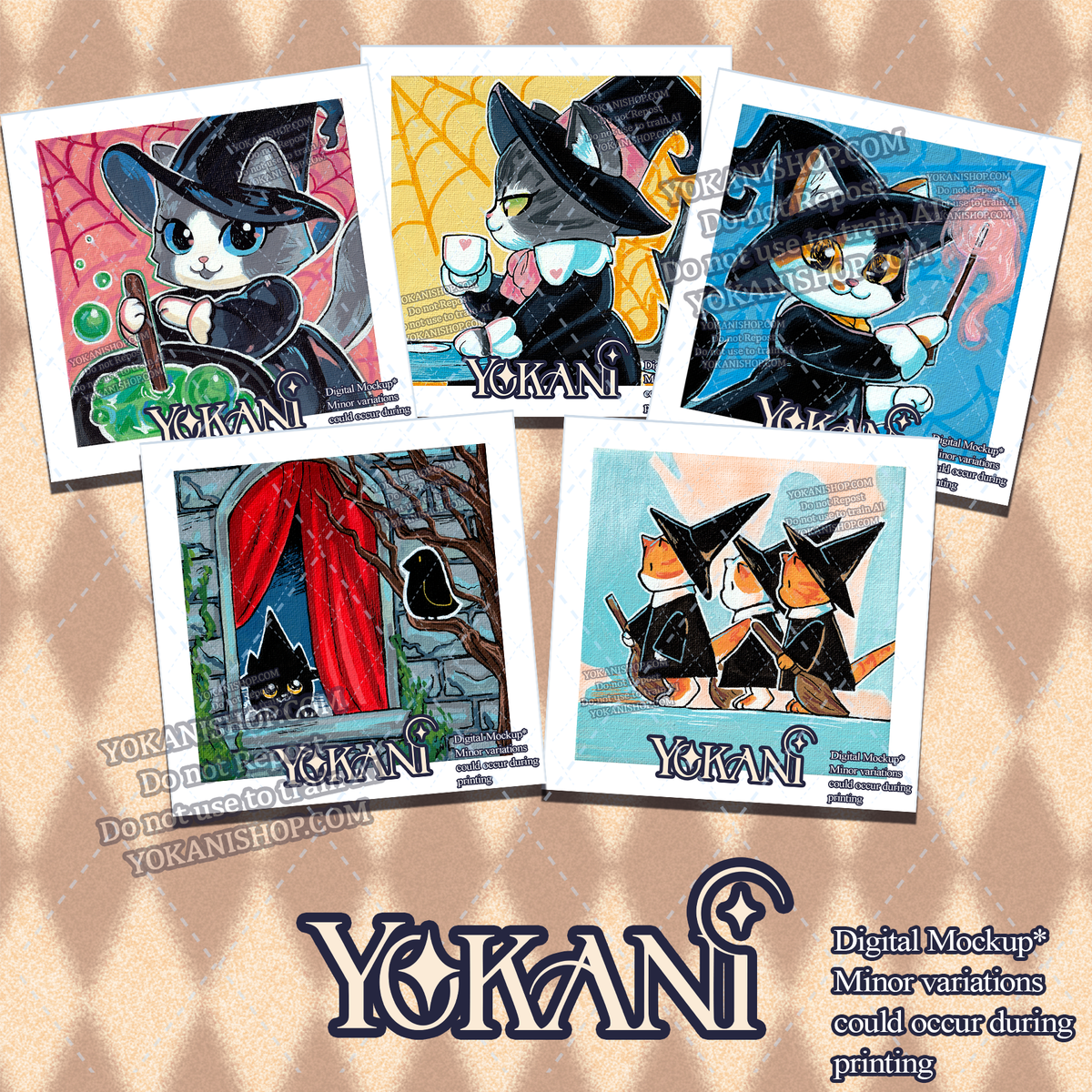 31 Spooky Cats PRINTS Oct 2026 Collection PRE-ORDER