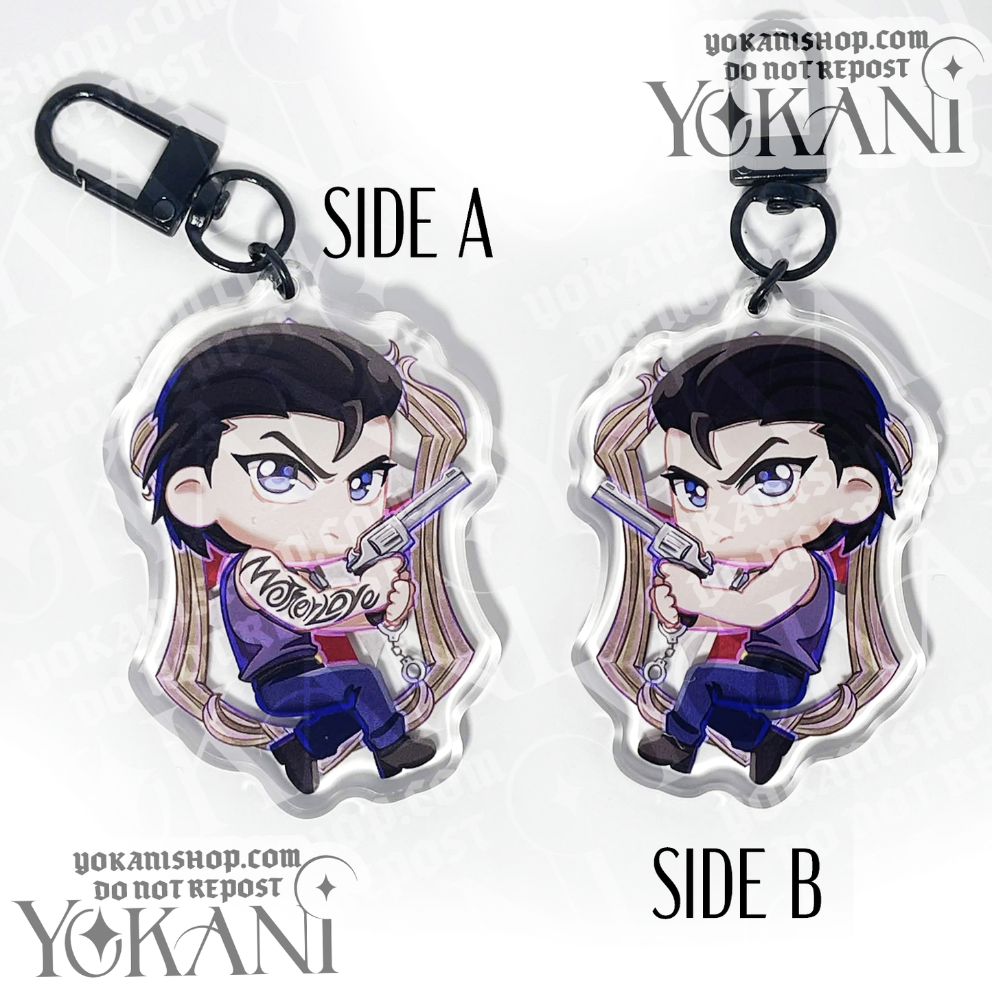 Resident Evil Acrylic Charms: Cute Chibi Art Keychains