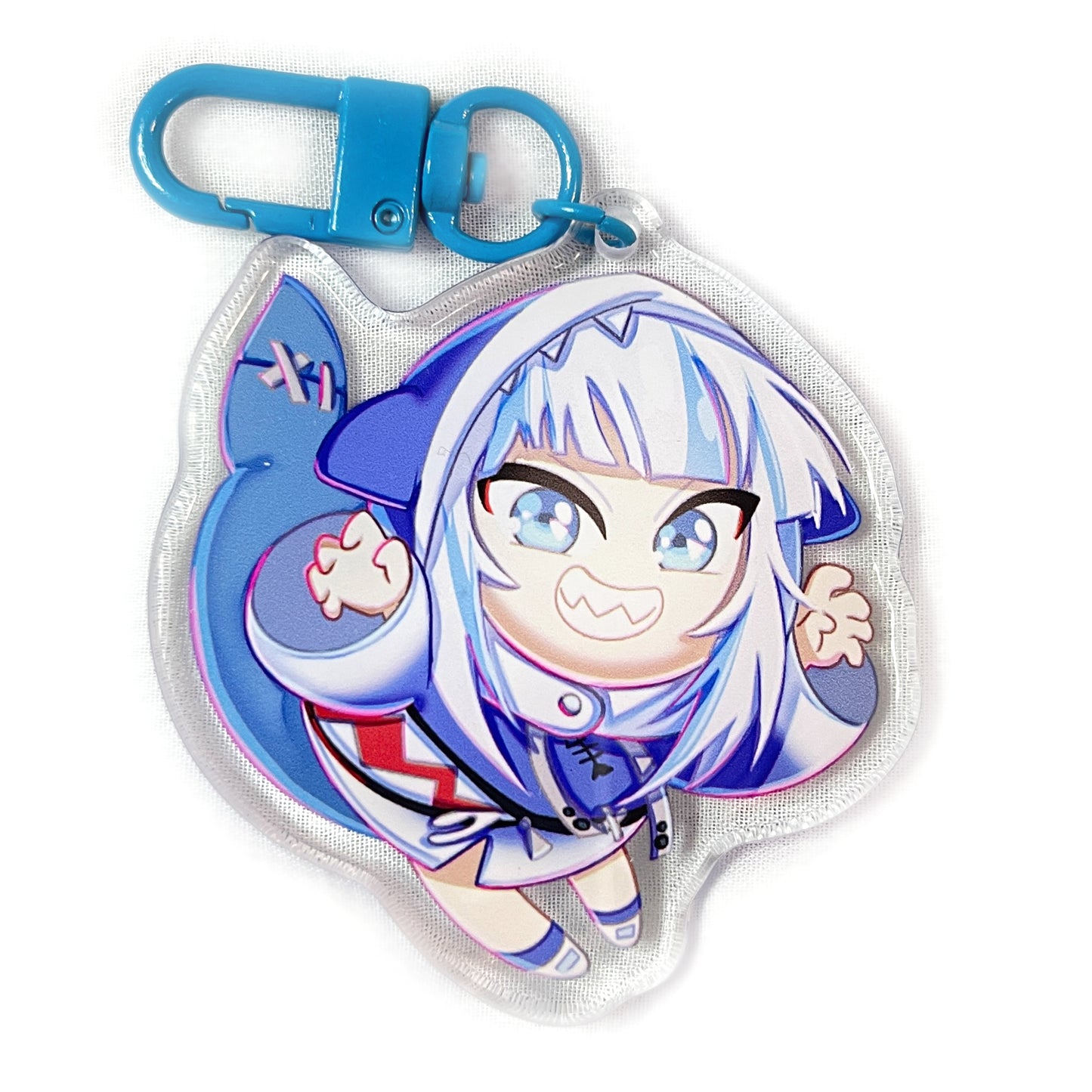 V-TUBER ACRYLIC KEYCHAINS: Iron Mouse, Gwar Gura, Mori Calliope, Nyanners, Korone