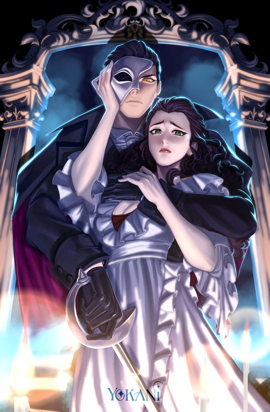 Phantom of the Opera Painting Print - Wall Decor