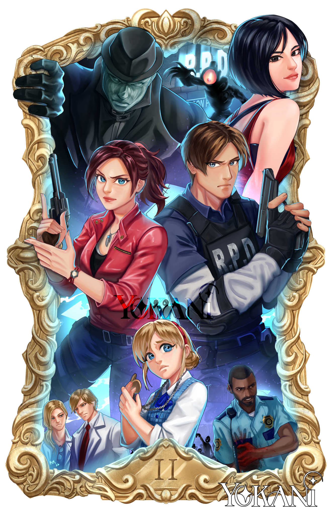 Resident Evil 2 Remake Painting Print - Wall Decor
