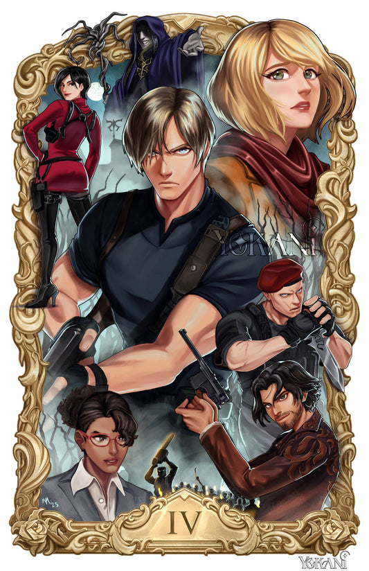 Resident Evil 4 Remake Painting Print - Wall Decor