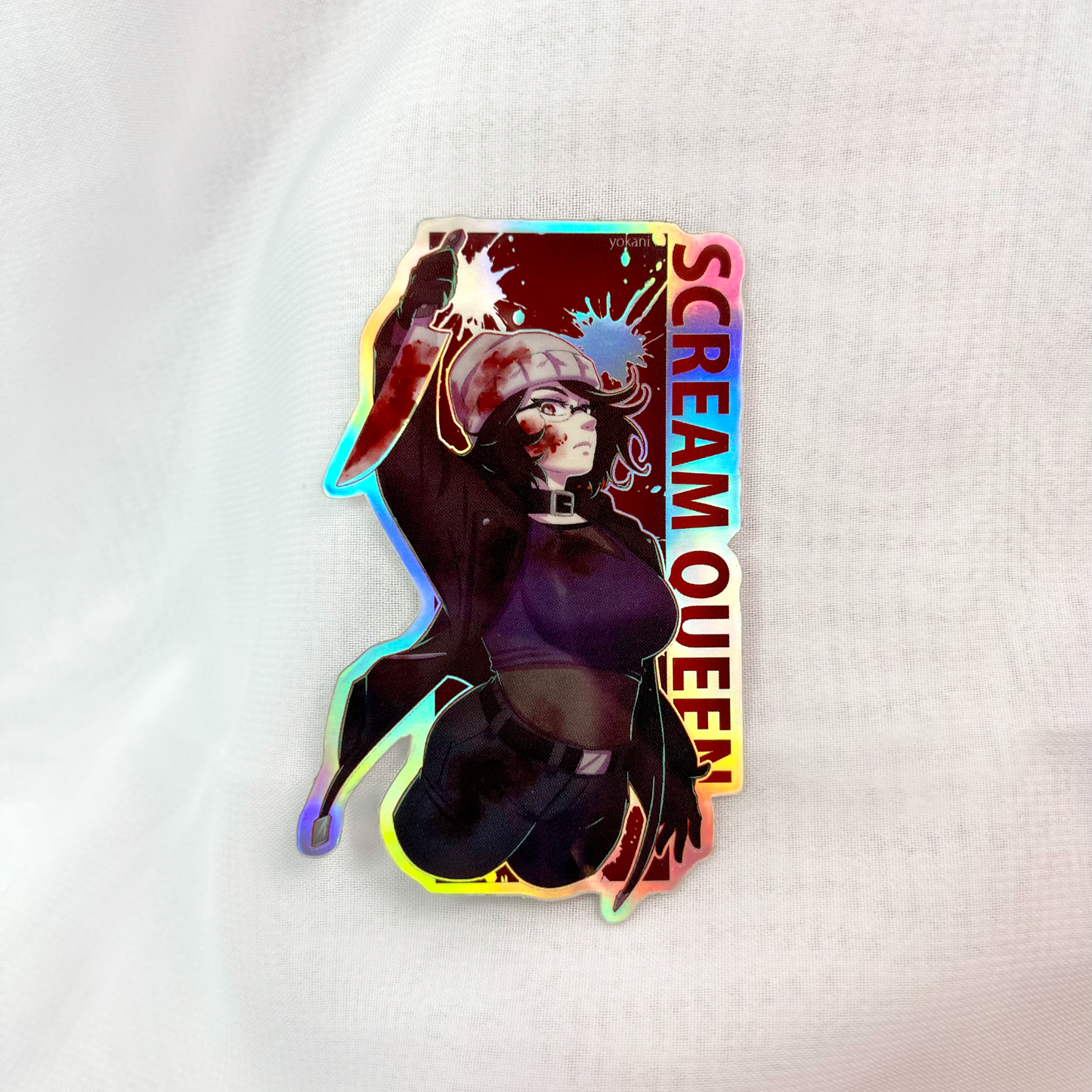 DEVIL//TAKE: Scream Queen and King Holographic Stickers