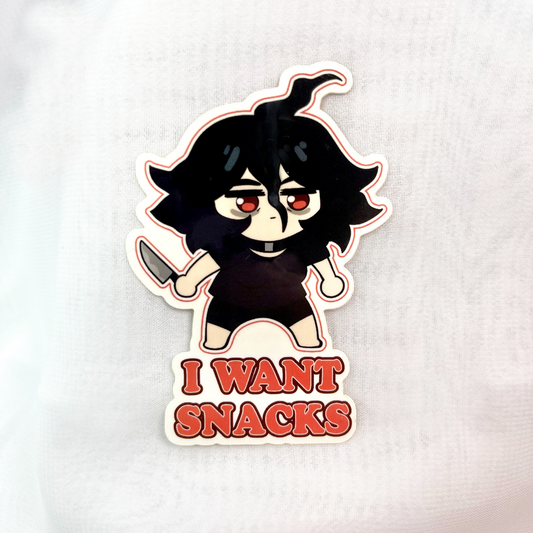 DEVIL//TAKE: I Want Snacks Sticker