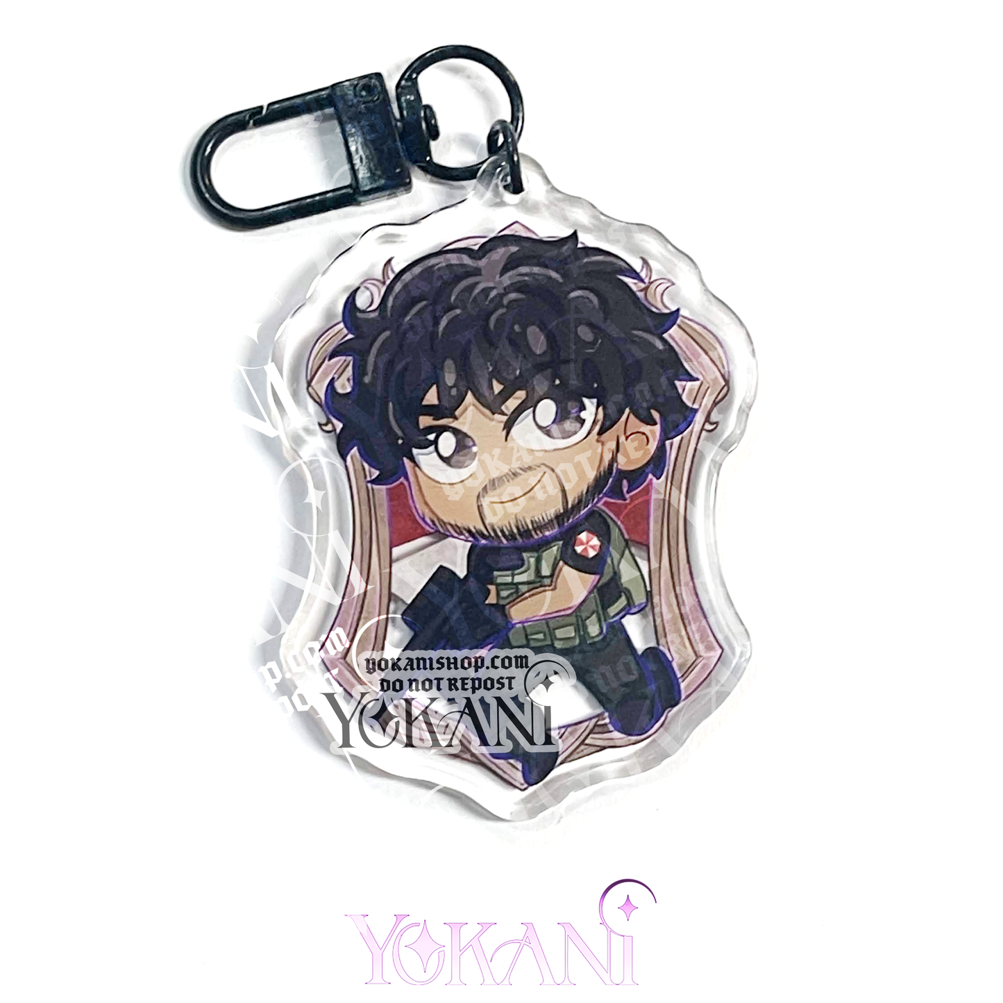 Resident Evil Acrylic Charms: Cute Chibi Art Keychains