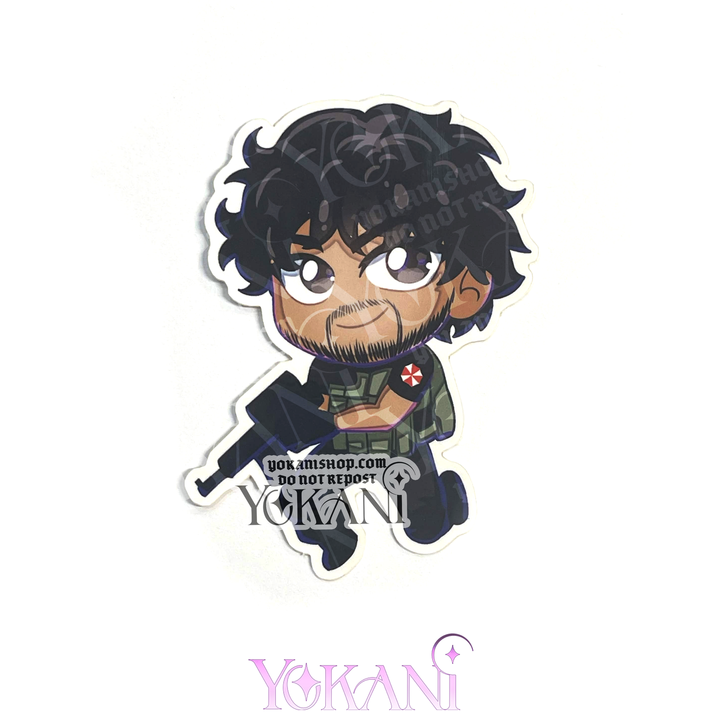 Resident Evil Vinyl Stickers: Cute Chibi Art Waterproof