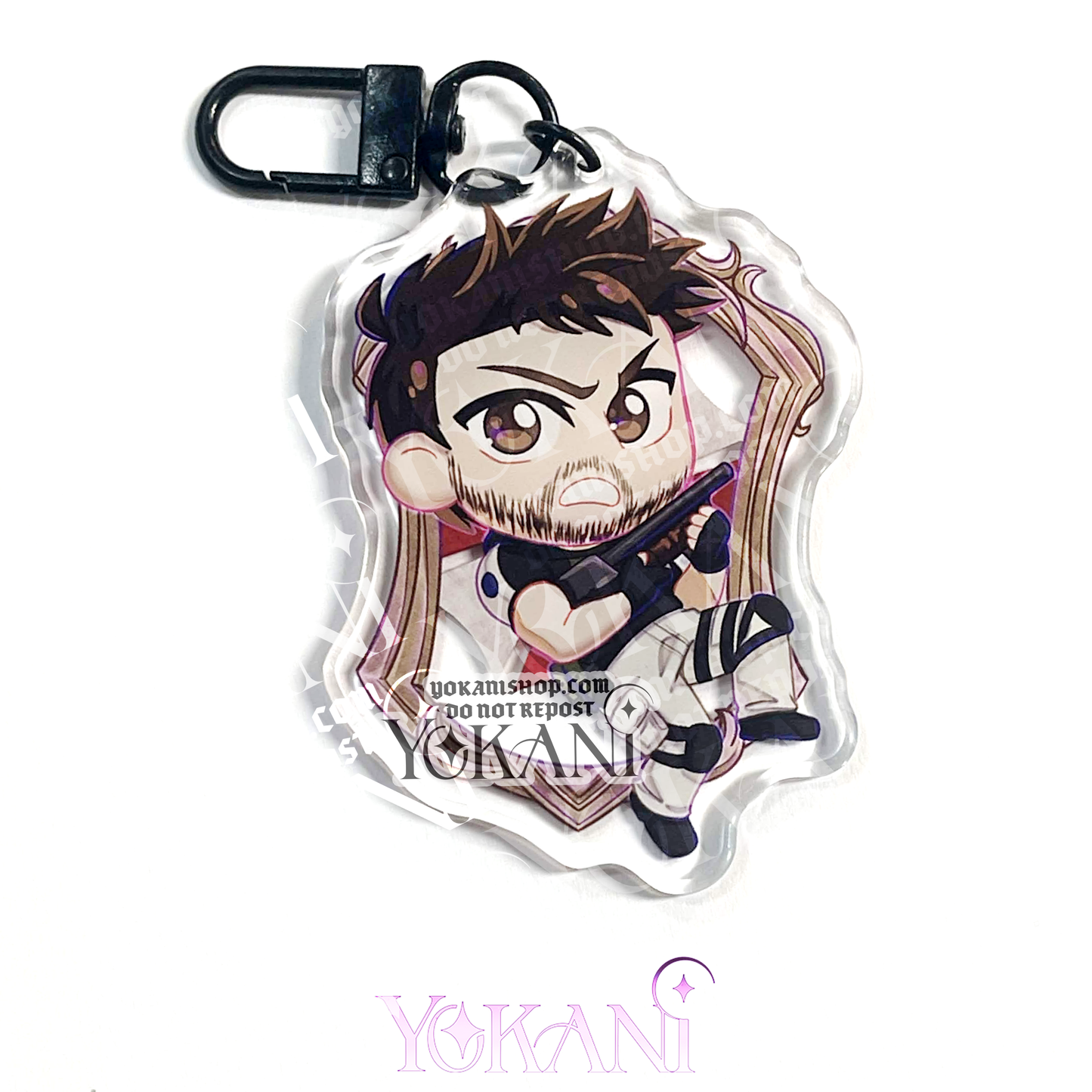 Resident Evil Acrylic Charms: Cute Chibi Art Keychains