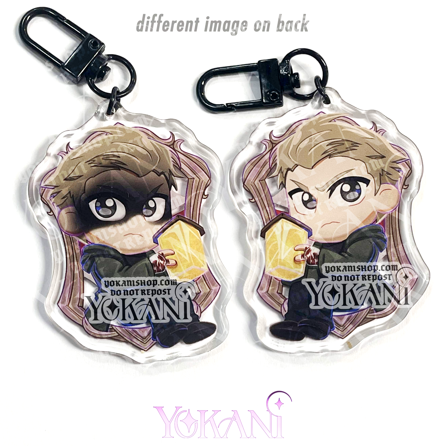 Resident Evil Acrylic Charms: Cute Chibi Art Keychains
