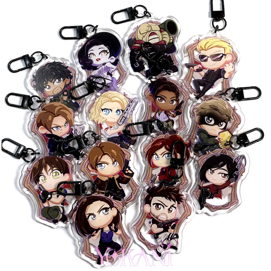 Zombie Hunter Acrylic Keychains