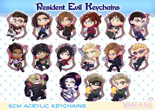 RESIDENT EVIL Acrylic Keychains Full Collection (PRE-ORDERS)
