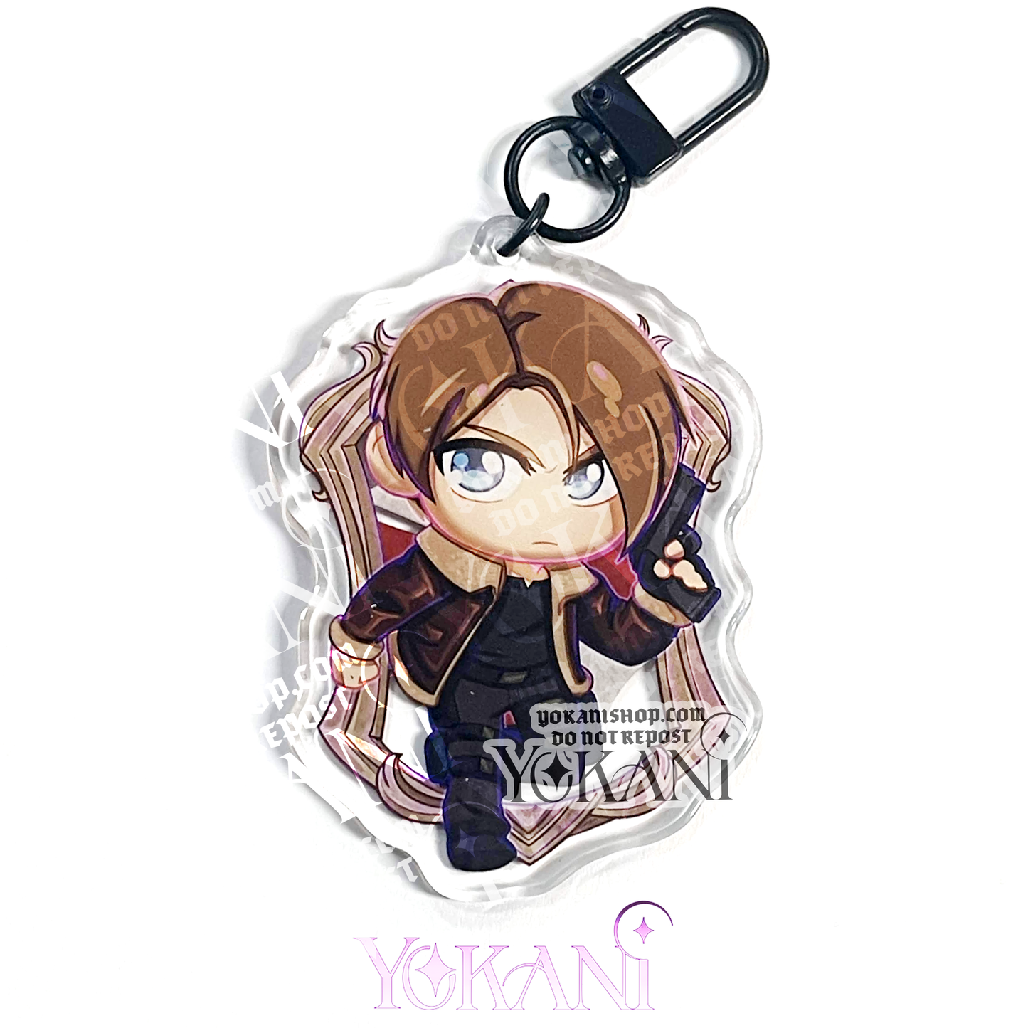 Resident Evil Acrylic Charms: Cute Chibi Art Keychains