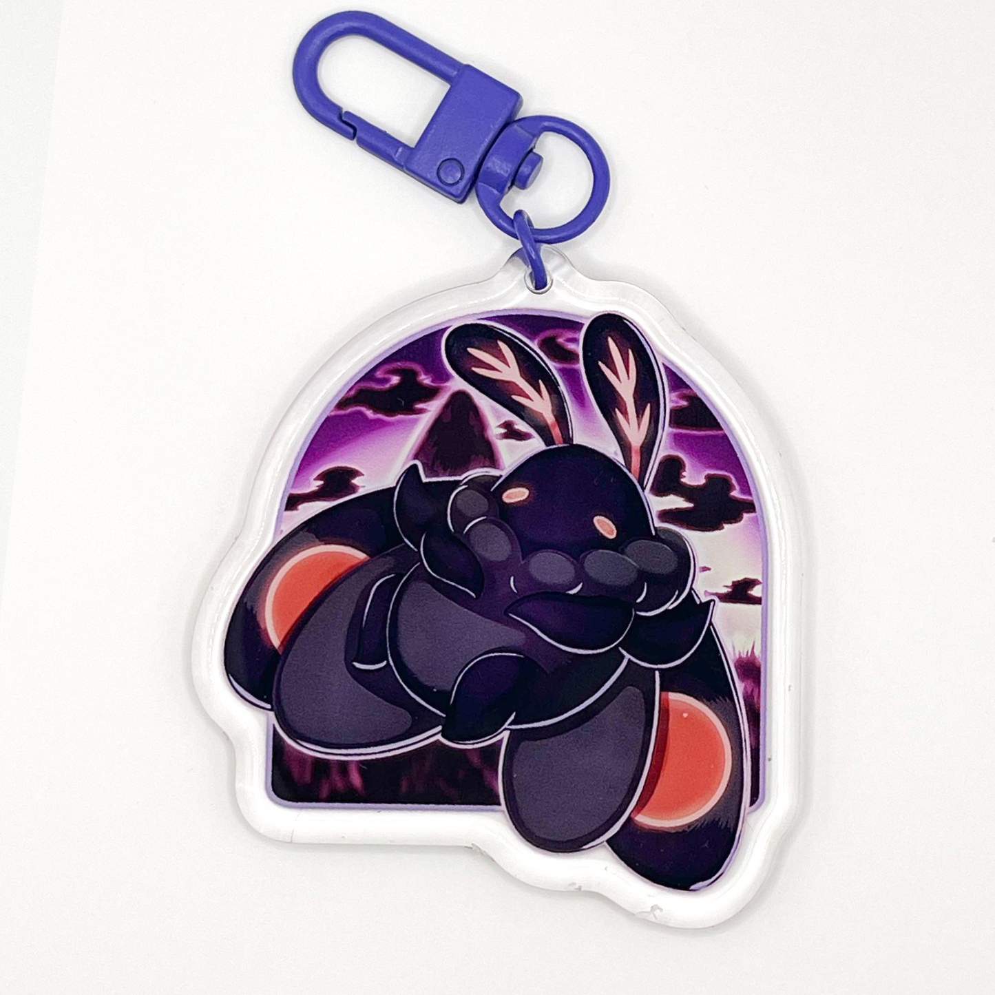 CRYPTID KEYCHAINS: Mothman and Fresno Nightcrawler Acrylic Charms