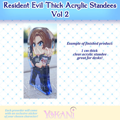 Resident Evil Thick Acrylic Standee Collection 2 (PRE-ORDER )