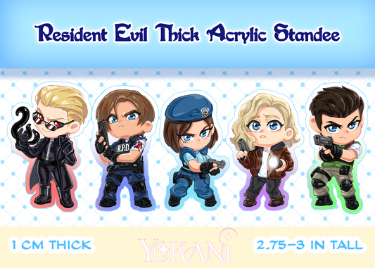 Resident Evil Thick Acrylic Standee Collection 1 (PRE-ORDER )