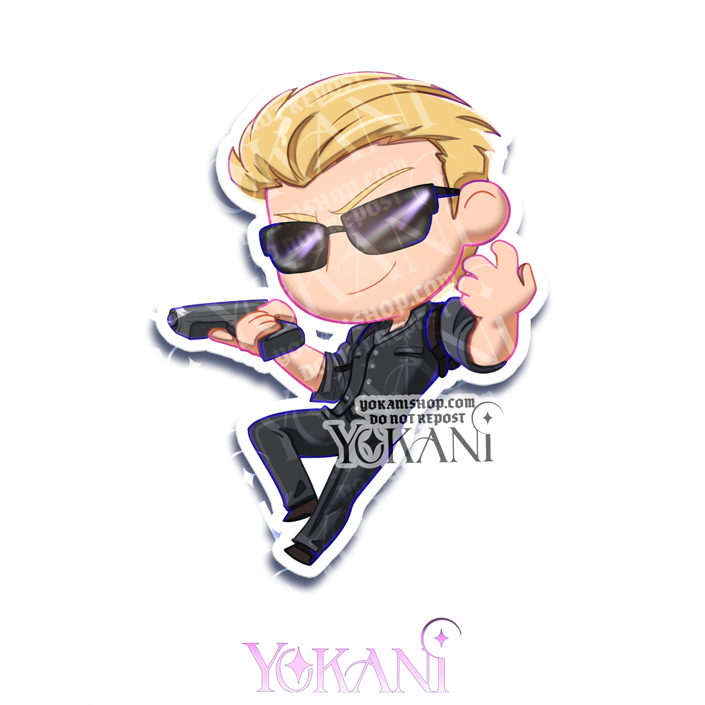 Resident Evil Vinyl Stickers: Cute Chibi Art Waterproof